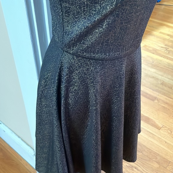 Aqua Black+ gold party Dress - Picture 3 of 5